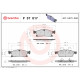 Комплект гальмівних накладок, дискове гальмо P 37 017 BREMBO
