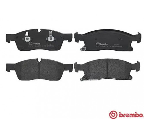 Комплект гальмівних накладок, дискове гальмо P 37 017 BREMBO