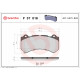 Комплект гальмівних накладок, дискове гальмо P 37 018 BREMBO