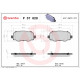 Комплект гальмівних накладок, дискове гальмо P 37 020 BREMBO