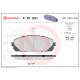 Комплект гальмівних накладок, дискове гальмо P 37 021 BREMBO