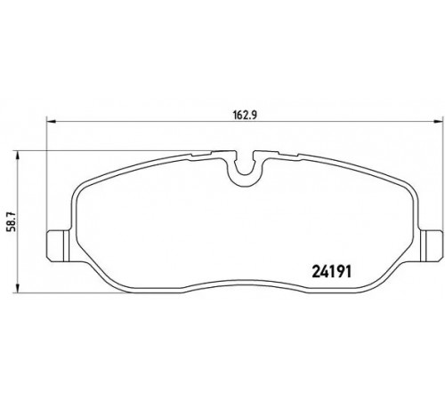 Комплект гальмівних накладок, дискове гальмо P 44 014 BREMBO