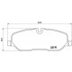 Комплект гальмівних накладок, дискове гальмо P 44 014 BREMBO