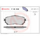 Комплект гальмівних накладок, дискове гальмо P 49 048 BREMBO
