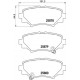 Комплект гальмівних накладок, дискове гальмо P 49 049 BREMBO
