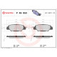Комплект гальмівних накладок, дискове гальмо P 49 053 BREMBO