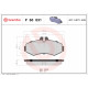 Комплект гальмівних накладок, дискове гальмо P 50 031 BREMBO
