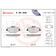 Комплект гальмівних накладок, дискове гальмо P 50 049 BREMBO