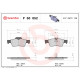 Комплект гальмівних накладок, дискове гальмо P 50 052 BREMBO
