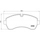 Комплект гальмівних накладок, дискове гальмо P 50 059 BREMBO