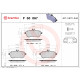 Комплект гальмівних накладок, дискове гальмо P 50 067 BREMBO