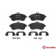 Комплект гальмівних накладок, дискове гальмо P 50 067 BREMBO