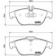 Комплект гальмівних накладок, дискове гальмо P 50 068 BREMBO