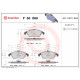 Комплект гальмівних накладок, дискове гальмо P 50 069 BREMBO
