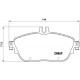 Комплект гальмівних накладок, дискове гальмо P 50 093 BREMBO