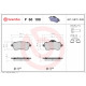 Комплект гальмівних накладок, дискове гальмо P 50 100 BREMBO