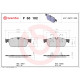 Комплект гальмівних накладок, дискове гальмо P 50 102 BREMBO