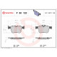 Комплект гальмівних накладок, дискове гальмо P 50 122 BREMBO
