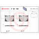Комплект гальмівних накладок, дискове гальмо P 50 139 BREMBO