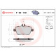 Комплект гальмівних накладок, дискове гальмо P 50 140 BREMBO