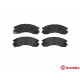 Комплект гальмівних накладок, дискове гальмо P 54 017 BREMBO