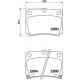 Комплект гальмівних накладок, дискове гальмо P 54 026 BREMBO