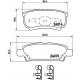 Комплект гальмівних накладок, дискове гальмо P 54 034 BREMBO