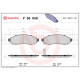 Комплект гальмівних накладок, дискове гальмо P 56 059 BREMBO