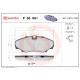 Комплект гальмівних накладок, дискове гальмо P 56 061 BREMBO