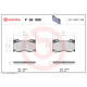 Комплект гальмівних накладок, дискове гальмо P 56 089 BREMBO