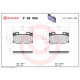 Комплект гальмівних накладок, дискове гальмо P 56 095 BREMBO