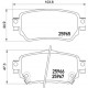 Комплект гальмівних накладок, дискове гальмо P 56 098 BREMBO