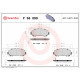 Комплект гальмівних накладок, дискове гальмо P 56 099 BREMBO