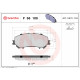Комплект гальмівних накладок, дискове гальмо P 56 100 BREMBO