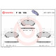 Комплект гальмівних накладок, дискове гальмо P 56 106 BREMBO