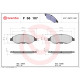 Комплект гальмівних накладок, дискове гальмо P 56 107 BREMBO