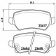 Комплект гальмівних накладок, дискове гальмо P 59 038 BREMBO