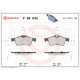 Комплект гальмівних накладок, дискове гальмо P 59 042 BREMBO