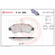 Комплект гальмівних накладок, дискове гальмо P 61 066 BREMBO
