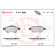 Комплект гальмівних накладок, дискове гальмо P 61 083 BREMBO