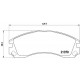 Комплект гальмівних накладок, дискове гальмо P 61 089 BREMBO