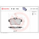 Комплект гальмівних накладок, дискове гальмо P 61 114 BREMBO