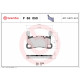 Комплект гальмівних накладок, дискове гальмо P 65 050 BREMBO