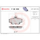 Комплект гальмівних накладок, дискове гальмо P 68 008 BREMBO