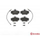 Комплект гальмівних накладок, дискове гальмо P 68 008 BREMBO
