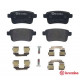 Комплект гальмівних накладок, дискове гальмо P 68 043 BREMBO