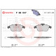 Комплект гальмівних накладок, дискове гальмо P 68 047 BREMBO