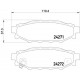 Комплект гальмівних накладок, дискове гальмо P 78 020 BREMBO
