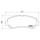 Комплект гальмівних накладок, дискове гальмо P 79 028 BREMBO