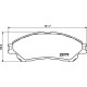 Комплект гальмівних накладок, дискове гальмо P 79 032 BREMBO